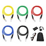 Cumpara ieftin Set 5 benzi de rezistenta cu accesorii Meco, Multicolor, Oem