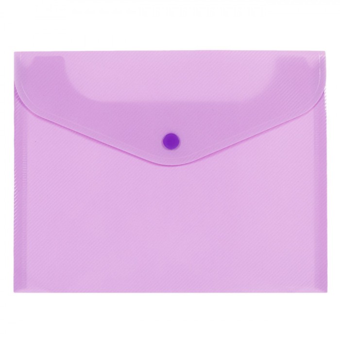Mapă Documente A5, Plastic, Capsă, Culoare Lila