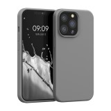 Husa pentru iPhone 13 Pro, Silicon, Gri, 55880.155, Carcasa, Kwmobile