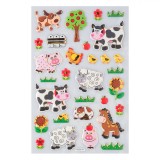 Set Autocolante, Pop Up, Animale Ferma, 23 Bucăți, Multicolor, Oem