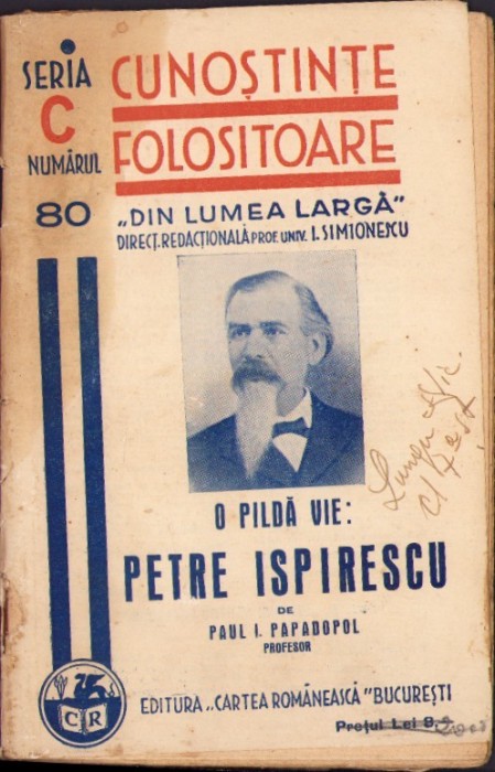 C4245N O pildă vie &ndash; Petre Ispirescu de Paul I Papadopol, 1939