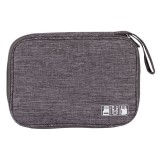 Husa pentru depozitare cabluri si accesorii electronice, Gri, 24x18x7.5 cm