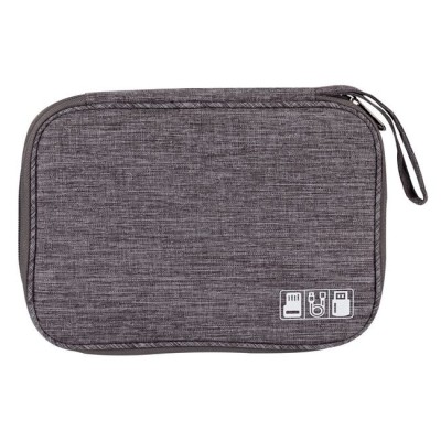 Husa tip organizator pentru accesori electronice, mov, 24,5 x 13 x 7,5 cm foto