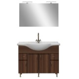 Mobilier complet de baie Bianca Prime 105, culoare Aida nuc