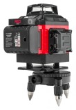 Laser nivel 4D 360&deg; verde Red Technic, 16 linii, cu autonivelare si telecomanda