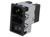 Conector Alimentare AC Soclu Tată 2A 250VAC IEC 60320 KMF