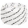 VidaXL Fr&acirc;nghie &icirc;mpletită pentru barcă, alb, 18 mm x 25 m, poliester 152786