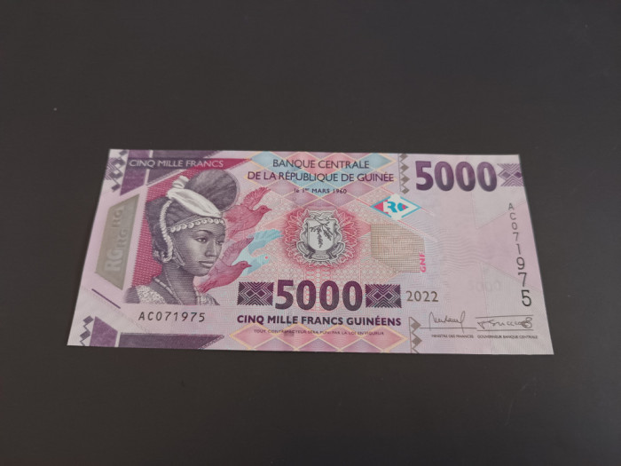 Bancnota 5000 FRANCS Guineea