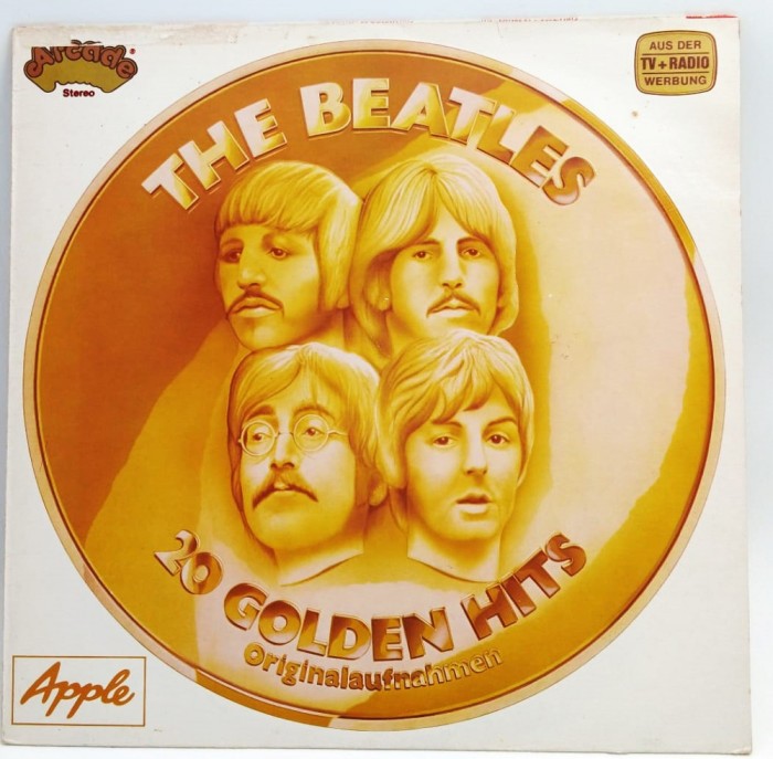 The Beatles - 20 Golden Hits NM / VG+ vinil LP disc rock beat Arcade Germania 1979