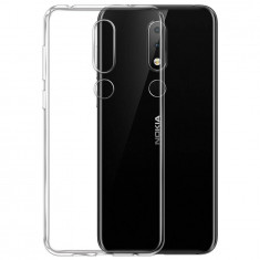 Husa Pentru Nokia X6 / 6.1 Plus, Premium Silicon, Matrix, Transparent foto