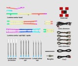 Lumini ambientale dedicate Volvo XC90 2002-2014, XC90 2015-2023, RGB Acrilice 18 in 1 Dinamice cu efect symphony, Control din Aplicatie Bluetooth Buto