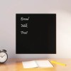 VidaXL Placă magnetică de perete, negru, 40x40 cm &nbsp;sticlă securizată