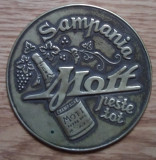 Reclamă metal ȘAMPANIA MOTT peste tot - anii 1910