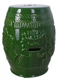 Scaun ceramica asiatica verde PIN016, Decorative