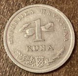 C50 - Moneda foarte veche - Croatia - 1 kuna - 1996