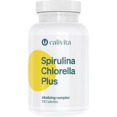Spirulina-Chlorella PLUS Amestec Sinergic de Alge şi Plante cu Efect Detoxifiant (100 tablete) - Calivita