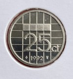 Vand moneda 25 Centi din Olanda anul 1992 necirculata