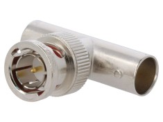 Conector adaptor T BNC soclu x2 75&Omega; aurit