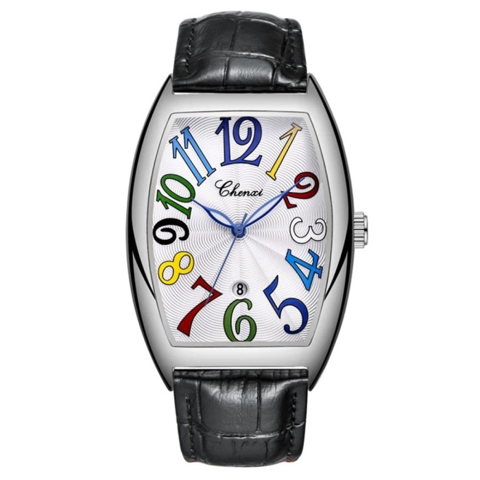 Ceas Barbati Chenxi 8217 Argintiu-Negru , Multifunctional, Design Sport, Rezistent la socuri, Rezistent la Apa 3ATM