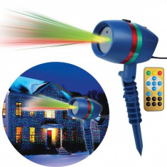 Laser Gradina tip Star Shower Rosu Verde cu Telecomanda LZ28022 foto