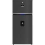 Frigider cu doua usi Beko RDNE650E40DZXBRN, 630 l, Neo Frost, Everfresh+, HarvestFresh, AeroFlow, ProSmart Inverter, Dozator apa, Clasa E, H 187 cm, D