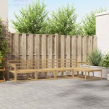 vidaXL Set de canapele de exterior 5 pcs Alb 329 x 162,5 x 73 cm 3386293