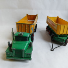 bnk jc Matchbox K16 Dodge Tractor & Twin Tippers