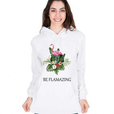 Hanorac dama alb - Be Flamazing - XL