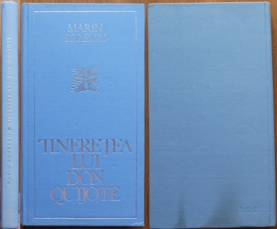 Marin Sorescu, Tineretea lui Don Quijote, 1968, editia 1 cu autograf, editia de lux, cartonata si cu supracoperta foto
