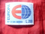 Serie 1 valoare San Marino 1964 Europa CEPT, Nestampilat