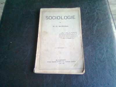 SOCIOLOGIE - G.D. SCRABA foto