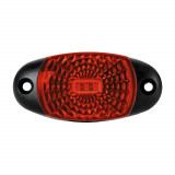 Lampa gabarit auto BestAutoVest 12/24V ovala Rosie cu led, 72x34x18mm, cu suport fixare , 1 buc.