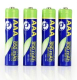 ACUMULATOR GEMBIRD AAA (R3), 1.2V NiMH 850mAh, 4 buc., &quot;EG-BA-AAA8R4-01&quot; (timbru verde 0.16 lei)
