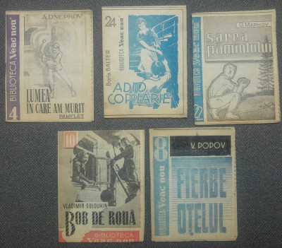 Lot 5 volume din colectia Biblioteca ,,Veac Nou&amp;quot; foto