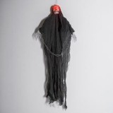 Schelet Decorativ de Halloween cu Lumina si Sunet, 110 cm, Negru, CMCLASS