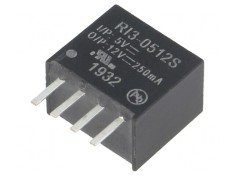 Convertor DC/DC 3W 5V la 12V 250mA SIP4 foto