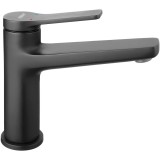 Baterie lavoar Ferro Stratos BSC2BL, cartus ceramic, fara ventil, Negru