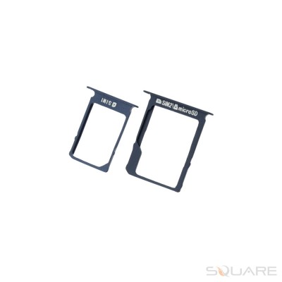 Suport SIM Samsung Galaxy A3 (2014) A300, A5 (2014), A7 (2015), Midnight Black, SET foto