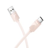 Hoco Cablu USB-A la Lightning X114, 2.4A, 1m, Roz