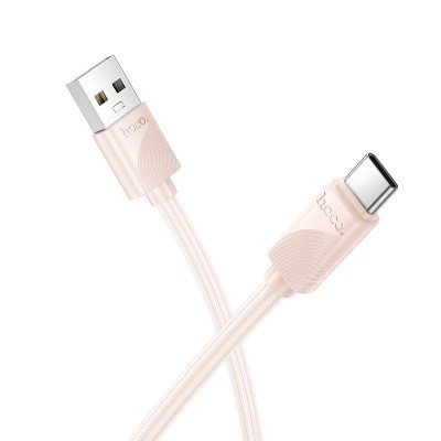 Hoco Cablu USB-A la Lightning X114, 2.4A, 1m, Roz foto