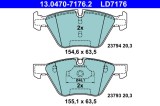 ATE 13.0470-7176.2 ATE Ceramic set placute frana,frana disc