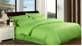 Cumpara ieftin Cearsaf de pat cu elastic din damasc, densitate 130 g/mp, Verde