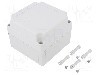 Carcasa policarbonat, 130mmx130mmx100mm, IP66, IP67, FIBOX - PC 125/100 HG