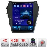 Navigatie Hyundai Santa Fe 2012-2018 tip tesla radio gps internet 4 Core carplay android auto 4+64 Incell Display kit-tesla-209+EDT-E220-RK CarStore T