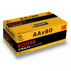 60-Pack Kodak XTRALIFE LR6 / AA / R6 / MN 1500 baterii de 1.5V alcaline Con?inutul pachetului 1x Blister foto