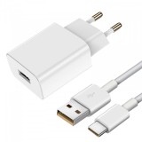Incarcator Retea cu Cablu USB-C vivo, 33W, 3A, 1 x USB-A, Alb 5469192
