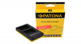 Sony NP-FW50, NPFW50 Dual Quick baterie / &icirc;ncărcător de baterie cu cablu micro USB - Patona