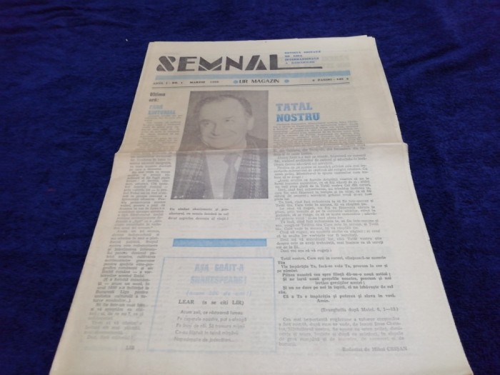 ZIARUL SEMNAL NR 1 MARTIE 1990