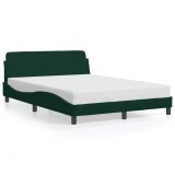 Cumpara ieftin Cadru de pat, Dover, verde inchis, 120x200 cm, catifea