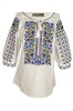 Bluza tip ie dama B23, alb/mov , marime L